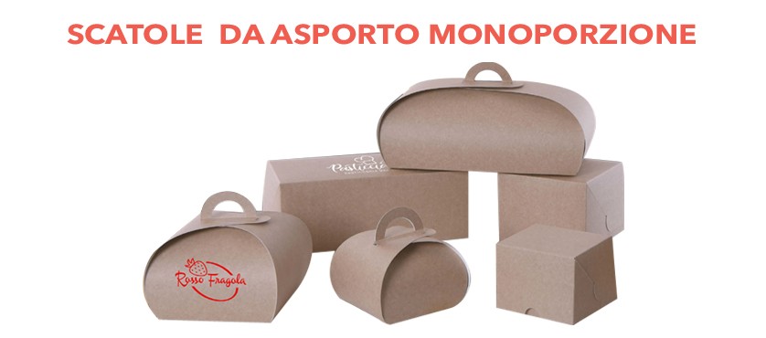 Scatole per CIBO DA ASPORTO MONOPORZIONE